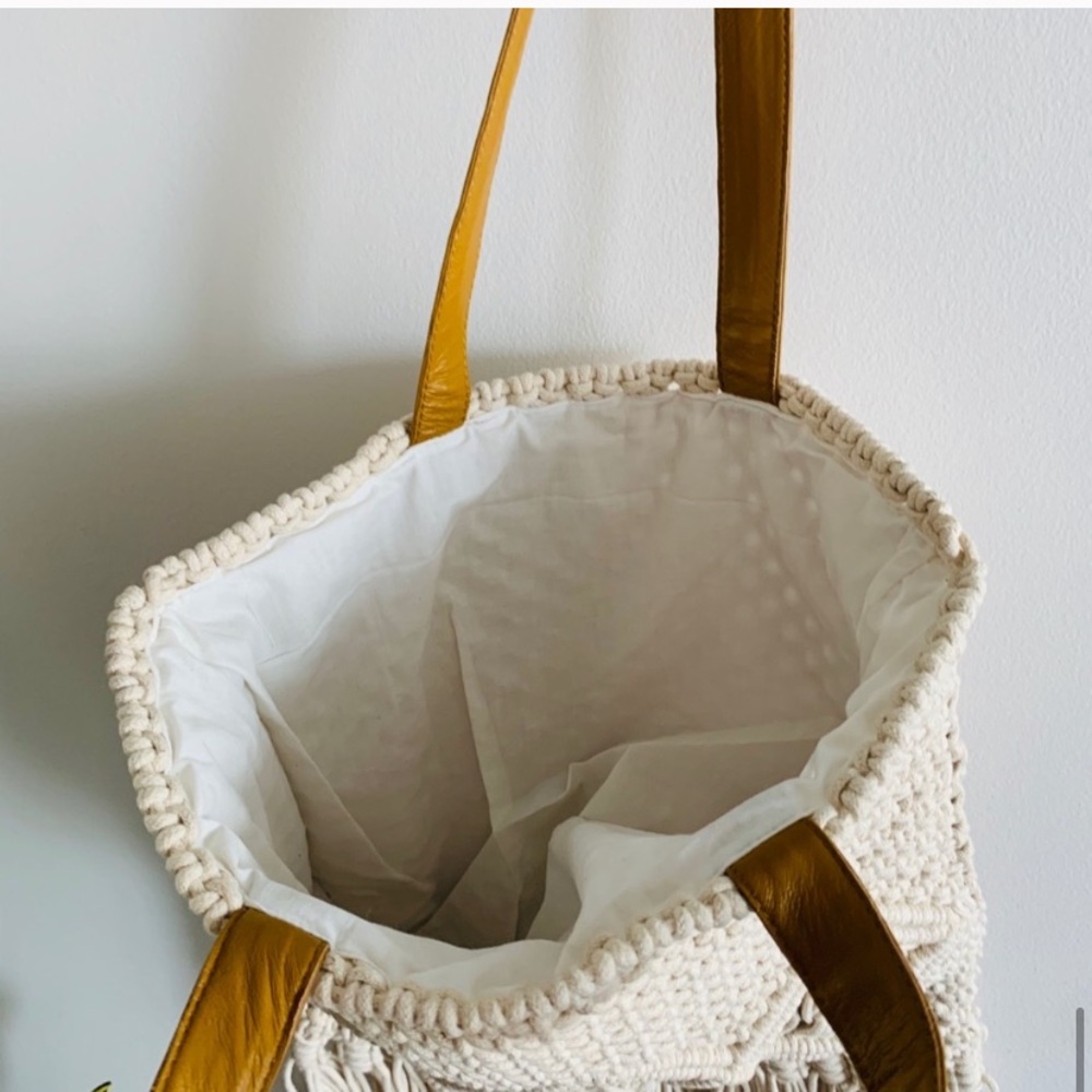 NEW Macrame Spring Shoulder Shopper Bag - Picture 12 of 16